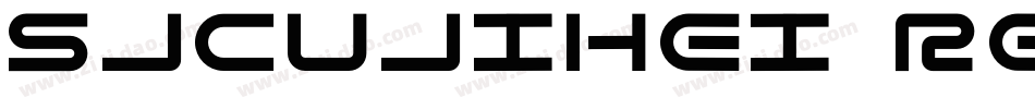 sjcujihei regular字体转换